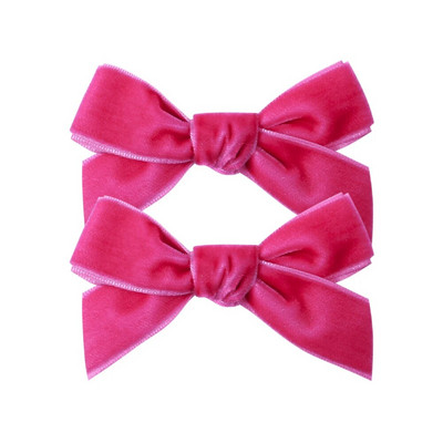 2Pcs/Set 3'' pune baršunaste mašne za kosu za djevojčice Koje za kosu Baby Boutique Ukosnice Ručno izrađene ukosnice Pokrivala za glavu Dječji dodaci za kosu