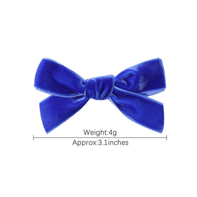 2Pcs/Set 3'' pune baršunaste mašne za kosu za djevojčice Koje za kosu Baby Boutique Ukosnice Ručno izrađene ukosnice Pokrivala za glavu Dječji dodaci za kosu