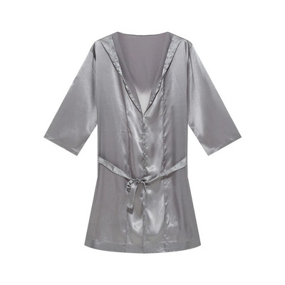 Robă kimono cu pete de mătase pentru bărbați Set de pantaloni scurți halate de baie Robe de pijama halate sexy Robe din satin Rochii de dormit Robe de casă Cămașă de noapte