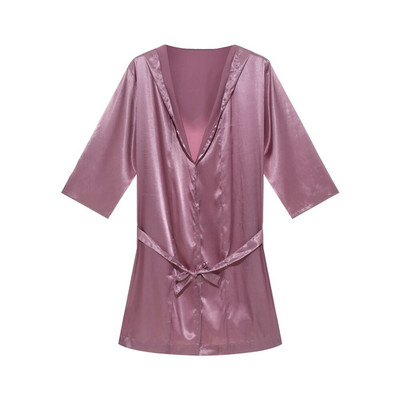 Robă kimono cu pete de mătase pentru bărbați Set de pantaloni scurți halate de baie Robe de pijama halate sexy Robe din satin Rochii de dormit Robe de casă Cămașă de noapte