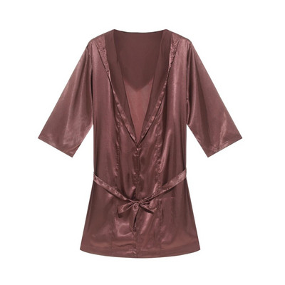 Robă kimono cu pete de mătase pentru bărbați Set de pantaloni scurți halate de baie Robe de pijama halate sexy Robe din satin Rochii de dormit Robe de casă Cămașă de noapte