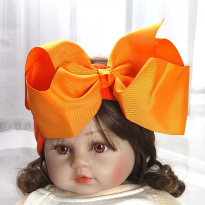 8 collu bantes Neilona galvas lentes zīdaiņiem Meitenēm Bērni Mīkstas bantes Mezgls Turbāns Matu lentes Bērnu matu aksesuāri Bērnu galvassegas