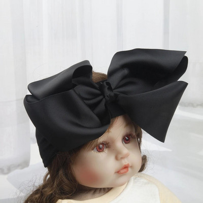 8 collu bantes Neilona galvas lentes zīdaiņiem Meitenēm Bērni Mīkstas bantes Mezgls Turbāns Matu lentes Bērnu matu aksesuāri Bērnu galvassegas