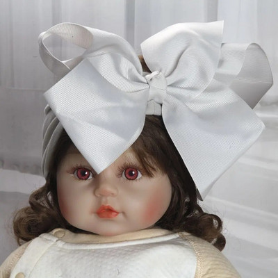 8 collu bantes Neilona galvas lentes zīdaiņiem Meitenēm Bērni Mīkstas bantes Mezgls Turbāns Matu lentes Bērnu matu aksesuāri Bērnu galvassegas