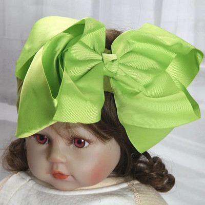 8 collu bantes Neilona galvas lentes zīdaiņiem Meitenēm Bērni Mīkstas bantes Mezgls Turbāns Matu lentes Bērnu matu aksesuāri Bērnu galvassegas