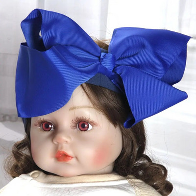 8 collu bantes Neilona galvas lentes zīdaiņiem Meitenēm Bērni Mīkstas bantes Mezgls Turbāns Matu lentes Bērnu matu aksesuāri Bērnu galvassegas