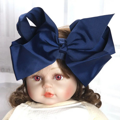 8 collu bantes Neilona galvas lentes zīdaiņiem Meitenēm Bērni Mīkstas bantes Mezgls Turbāns Matu lentes Bērnu matu aksesuāri Bērnu galvassegas