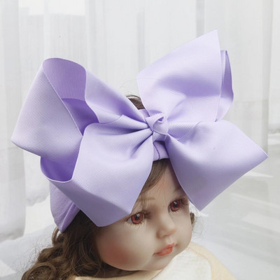 8 collu bantes Neilona galvas lentes zīdaiņiem Meitenēm Bērni Mīkstas bantes Mezgls Turbāns Matu lentes Bērnu matu aksesuāri Bērnu galvassegas