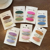 Armsad lillelisest riidest ovaalsed juuksenõelad Naistele Tüdrukutele Lastele Juukseklambrid Nööpnõelad Aksessuaarid Juukseklambrid Juukseklambrid Peakatte kaunistused