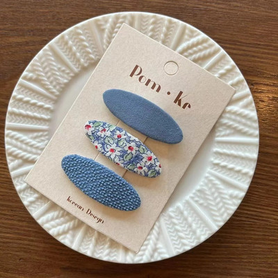 Armsad lillelisest riidest ovaalsed juuksenõelad Naistele Tüdrukutele Lastele Juukseklambrid Nööpnõelad Aksessuaarid Juukseklambrid Juukseklambrid Peakatte kaunistused