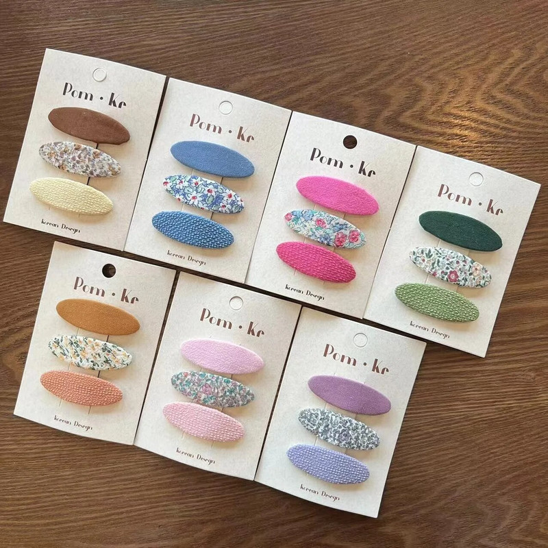 Armsad lillelisest riidest ovaalsed juuksenõelad Naistele Tüdrukutele Lastele Juukseklambrid Nööpnõelad Aksessuaarid Juukseklambrid Juukseklambrid Peakatte kaunistused