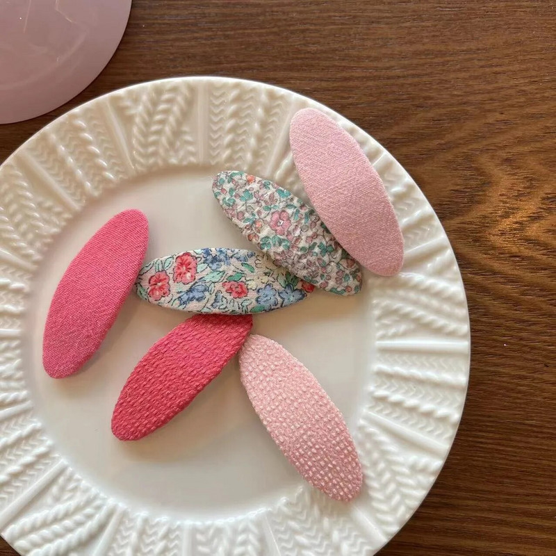 Armsad lillelisest riidest ovaalsed juuksenõelad Naistele Tüdrukutele Lastele Juukseklambrid Nööpnõelad Aksessuaarid Juukseklambrid Juukseklambrid Peakatte kaunistused