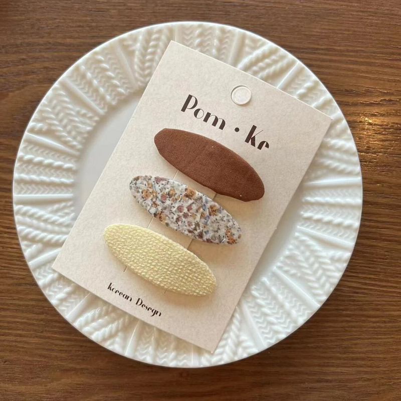 Armsad lillelisest riidest ovaalsed juuksenõelad Naistele Tüdrukutele Lastele Juukseklambrid Nööpnõelad Aksessuaarid Juukseklambrid Juukseklambrid Peakatte kaunistused