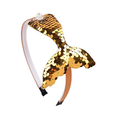 1gab. Daudzslāņu vizulis Nāras galvas lentes meitenēm Varavīksnes sirēna pērles Matu lentes Roku darbs Galvassegas Bērnu matu aksesuāri