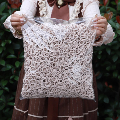 200 tk Naiste tüdrukute värvilised nailonist elastsed juuksepaelad, hobusesaba, väikesed juuksepaelad kummipaelad Scrunchie juuste aksessuaarid