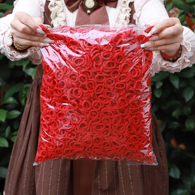 200 tk Naiste tüdrukute värvilised nailonist elastsed juuksepaelad, hobusesaba, väikesed juuksepaelad kummipaelad Scrunchie juuste aksessuaarid