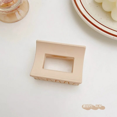 Μόδα Γυναικείες Χρώμα καφέ Μεγάλα νύχια μαλλιών Ακρυλικές φουρκέτες Crab Barrette Κοριάτικο Στολίδι Αξεσουάρ μαλλιών