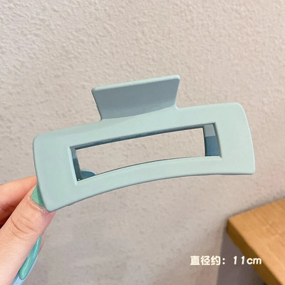 Μόδα Γυναικείες Χρώμα καφέ Μεγάλα νύχια μαλλιών Ακρυλικές φουρκέτες Crab Barrette Κοριάτικο Στολίδι Αξεσουάρ μαλλιών