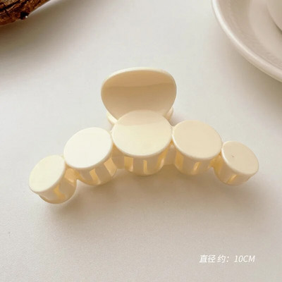 Μόδα Γυναικείες Χρώμα καφέ Μεγάλα νύχια μαλλιών Ακρυλικές φουρκέτες Crab Barrette Κοριάτικο Στολίδι Αξεσουάρ μαλλιών