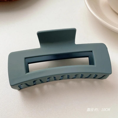 Μόδα Γυναικείες Χρώμα καφέ Μεγάλα νύχια μαλλιών Ακρυλικές φουρκέτες Crab Barrette Κοριάτικο Στολίδι Αξεσουάρ μαλλιών