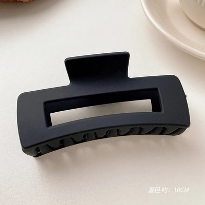 Μόδα Γυναικείες Χρώμα καφέ Μεγάλα νύχια μαλλιών Ακρυλικές φουρκέτες Crab Barrette Κοριάτικο Στολίδι Αξεσουάρ μαλλιών