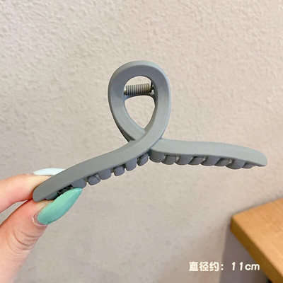 Μόδα Γυναικείες Χρώμα καφέ Μεγάλα νύχια μαλλιών Ακρυλικές φουρκέτες Crab Barrette Κοριάτικο Στολίδι Αξεσουάρ μαλλιών