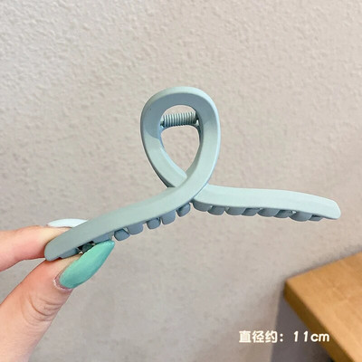 Μόδα Γυναικείες Χρώμα καφέ Μεγάλα νύχια μαλλιών Ακρυλικές φουρκέτες Crab Barrette Κοριάτικο Στολίδι Αξεσουάρ μαλλιών