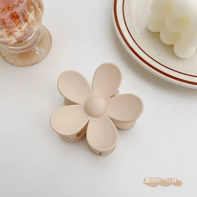 Μόδα Γυναικείες Χρώμα καφέ Μεγάλα νύχια μαλλιών Ακρυλικές φουρκέτες Crab Barrette Κοριάτικο Στολίδι Αξεσουάρ μαλλιών