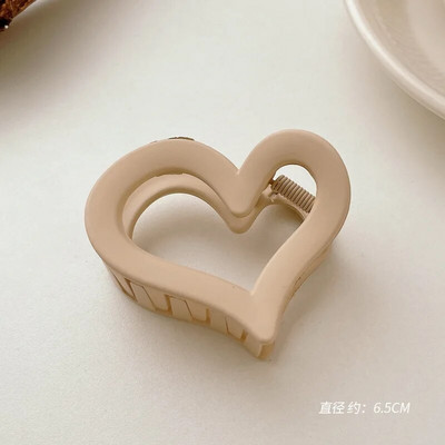 Μόδα Γυναικείες Χρώμα καφέ Μεγάλα νύχια μαλλιών Ακρυλικές φουρκέτες Crab Barrette Κοριάτικο Στολίδι Αξεσουάρ μαλλιών