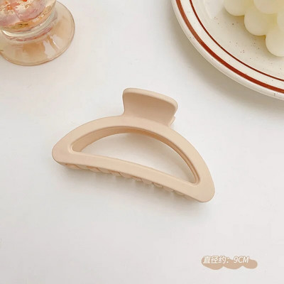 Μόδα Γυναικείες Χρώμα καφέ Μεγάλα νύχια μαλλιών Ακρυλικές φουρκέτες Crab Barrette Κοριάτικο Στολίδι Αξεσουάρ μαλλιών