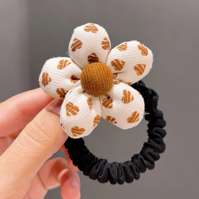 Drăguț Desene Animat Pluș Iepure Panda Floare Păpușă Minge Colorată Pandantiv Frânghie Păr Copii Prințese Fete Coadă de Cal Bentita Accesorii