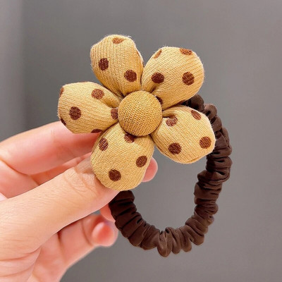 Drăguț Desene Animat Pluș Iepure Panda Floare Păpușă Minge Colorată Pandantiv Frânghie Păr Copii Prințese Fete Coadă de Cal Bentita Accesorii