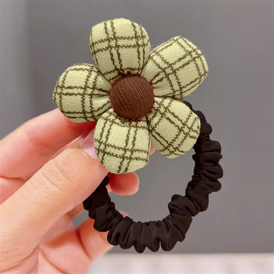 Drăguț Desene Animat Pluș Iepure Panda Floare Păpușă Minge Colorată Pandantiv Frânghie Păr Copii Prințese Fete Coadă de Cal Bentita Accesorii