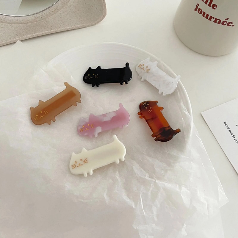 1PC Jauka multfilma Kaķu matu sprādzes Akrils Sievietēm Meitenēm Ballīte Matu Spraudes Spraudītes Matu Aksesuāri Matu Satveres Modes Galvassegas Dāvanas