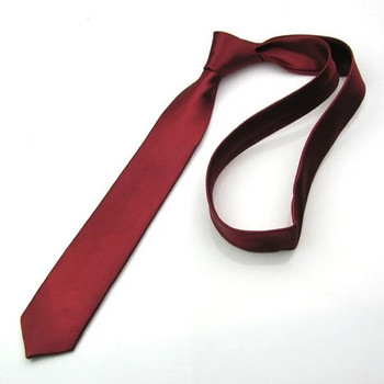 Ανδρικά αξεσουάρ Λεπτή στενή γραβάτα για άνδρες ζακάρ υφασμένα μασίφ σαμπάνια πορτοκαλί κόκκινο μωβ μπλε γραβάτες Γραβάτα γάμου corbatas par