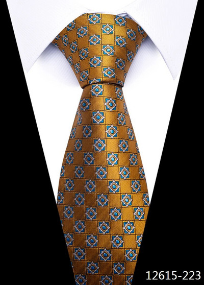 Вратовръзка Gravatas Мода Тъкани на едро 8 см вратовръзка Сватбени аксесоари Blue Man Dot Fit Group Party Office