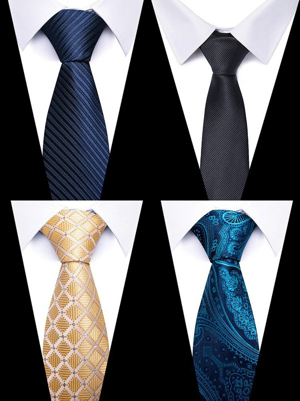 Вратовръзка Gravatas Мода Тъкани на едро 8 см вратовръзка Сватбени аксесоари Blue Man Dot Fit Group Party Office