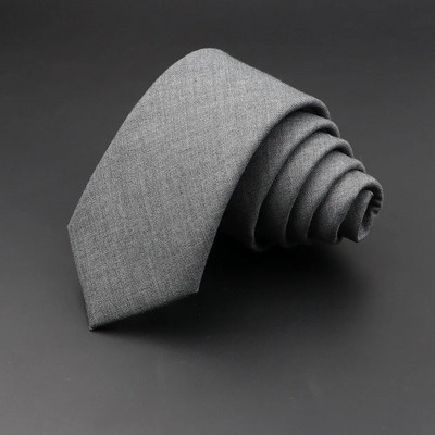 Ανδρικές γραβάτες 6 εκ. Κλασικές βαμβακερές χειροποίητες Skinny γκρι καρό γραβάτες Ριγέ στενό γιακά Λεπτό κασμίρ Αξεσουάρ Casual Tie Δώρο