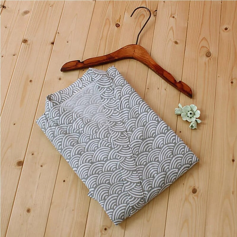 Modes Kimono Peldmētelis Kokvilna Mīksts japāņu brīvs piegriezums halāts Naktsveļa guļamveļa pidžamas halāti Vīriešu apģērbi vīriešiem