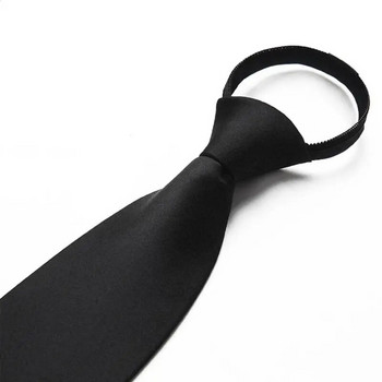 Μαύρο κλιπ σε γραβάτα Γραβάτες ασφαλείας για άντρες Γυναικείες Doorman Steward ματ Μαύρη γραβάτα Μαύρη γραβάτα κηδείας Αξεσουάρ ρούχων