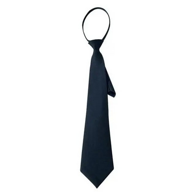 Cravată cu agrafă neagră Cravată de securitate pentru bărbați, femei, portar, steward, cravată neagră mată, cravată funerară neagră, accesorii de îmbrăcăminte