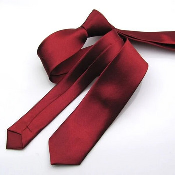 Тясна ежедневна тесна червена вратовръзка с глава на стрела Тънка черна вратовръзка за мъже 5 см мъжки аксесоари Простота за парти Официални вратовръзки Мода