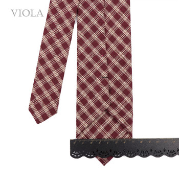 Fashion New Hot καρό ριγέ 100% βαμβακερή γραβάτα 7cm Ανδρική αριστοκρατική καφέ Χακί Κόκκινο Navy Μαύρο κοστούμι γάμου Cravat αξεσουάρ δώρου