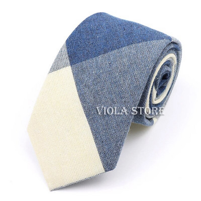 Modes jauns, karsti rūtains, svītrains 100% kokvilnas kaklasaite 7 cm vīriešu elegants brūns haki sarkans tumši melns kāzu ballīšu uzvalks Cravat dāvanu aksesuārs