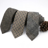 Augstas kvalitātes klasiskas svītrainas 100% vilnas kaklasaites, roku darbs