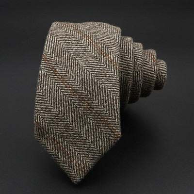 Augstas kvalitātes klasiskas svītrainas 100% vilnas kaklasaites, roku darbs