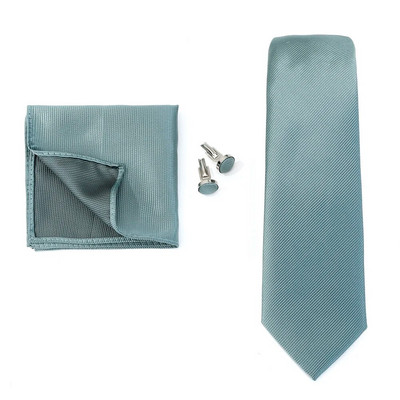 HUISHI vīriešu kaklasaites vienkrāsains formāla kāzu kaklasaite žakarda austi kaklasaite kabatlakats aproču pogas vīriešiem biznesa uzvalks 3gab kāzu