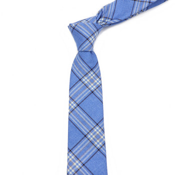 Карирана раирана мека TR тъканна вратовръзка 6 см. Качествена тесна вратовръзка Смокинг Колеж Костюм Парти вратовръзка за мъже, жени Подарък Аксесоар за риза