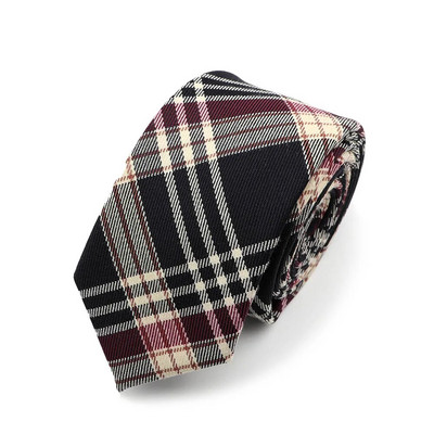 Καρό ριγέ Μαλακό TR Υφασμάτινη γραβάτα 6 εκ. Ποιοτική Skinny Γραβάτα Tuxedo College Κοστούμι Party Cravat για Ανδρικά Γυναικεία Δώρο Αξεσουάρ πουκάμισου