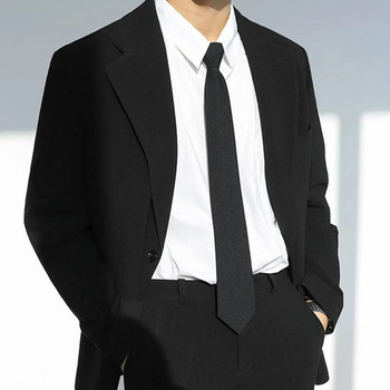 Униформа с имитация на коприна в черен цвят, предварително завързана вратовръзка за врата за полицейска сигурност, сватба, мъже, жени, мързелива вратовръзка 45-51 см